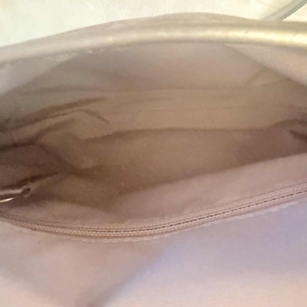 Coach Signature C Silver Metallic Crossbody Bag - Picture 12 of 16